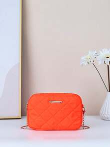 1pc Girls' Fashion Crossbody Bag & Coin Purse, Minimalist Metal Chain Strap, Suitable For Various Occasions - Multicolor - View 20