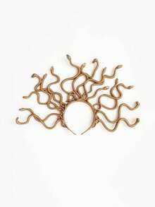 美杜莎蛇形头饰，希腊女神头饰，派对装饰道具，角色扮演配饰，舞台表演装饰，摄影服装，馈赠亲朋好友的完美礼物 - 彩色 - 查看 12