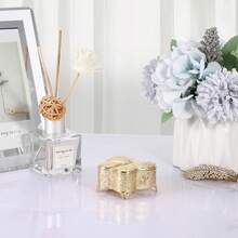 Butterfly Trinket Box Vintage Style Jewelry Storage Treasure Chest - Gold - View 6