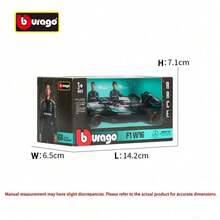 Burago 1:43 比例 2025 梅赛德斯 W16 一级方程式赛车合金模型，精致高仿真 F1 收藏模型 - 普裝63號 - 查看 6