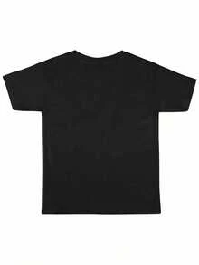 Abeja divertida con antenas y rayas que transmite energía alegre y simpatía para días activos camiseta 100% algodón ropa para niños - Negro - Ver 3