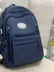 輕量便攜防盜多口袋背包，適合學生和青少年，適用於學校、旅行、健行、攀登、運動和出遊 - 藏蓝色 - 查看 2