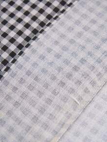 1pc Elegant Plaid Ruffle Edged Tablecloth, Farmhouse Style, Suitable For Kitchen, Dining Table, Coffee Table, TV Stand, Entryway, Holiday Party, Birthday, Wedding, Office Desk, Photography Backdrop, All Season - Black - View 9