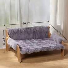 Elevated Pet Cat Sofa Pet Bed Cat Litter Dog Litter All Year Round Removable And Washable Cat Bed - màu nâu - Xem 5