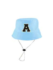 1pc Adjustable Breathable Kids Hat, Customizable With 26 Letters, Sun Protection Beach Hat, Bucket Hat, Suitable For Toddlers, Children, Girls, Ideal For Holidays, Outdoor Activities, Daily Wear, Birthday Gift - Sky Blue - View 6