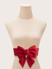 1pc Women's Elastic Adjustable Elegant Waist Belt, Versatile - Bow Waist Belt - View 13