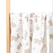 1条超柔软婴儿棉纱布襁褓毯，睡眠及旅行适用 - 彩色 - 查看 8