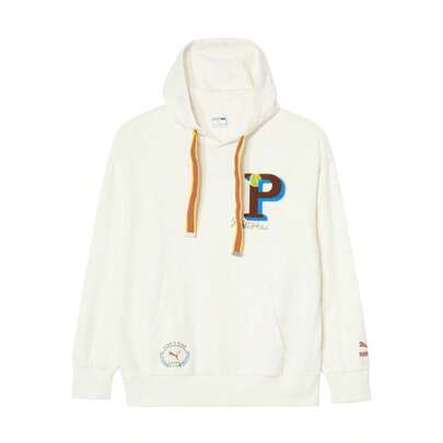 Puma Fashionable Oversized Logo Print Unisex Hooded Long Sleeve Knit Sweatshirt Couple Sports Sweatshirt 62580165, Suitable For Spring & Autumn