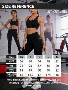 OKP 5pcs Women's High-Waisted Tight Yoga Pants Set With Pockets, Compression Leggings For Sports, Fitness, Running - Nhiều màu - Xem 7