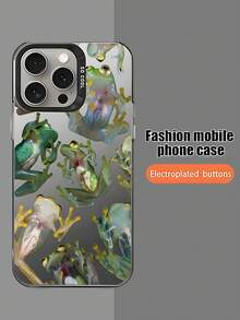 1个优质极简青蛙创意2D图案手机壳，时尚防滑，质感奢华，适用于苹果17/16/15/14/13/12/11 Pro Max和三星Galaxy S23/S22/S21和A54/A53/A52/A34/A15系列，是送给同事、朋友、家人、情侣、生日、新年、情人节、斋月、复活节的绝佳礼物。 - 黑色 - 查看 5