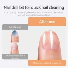 3pcs Ceramic Nail Drill Bit Set, 3/32-Inch Shank Acrylic Nail File, File Tool For Electric Nail Drill To Remove Nail Gel, Suitable For Home Salons And Nail Art DIY Projects. - Multicolor - View 4