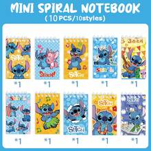 10/12pcs Disney Stitch Notebooks, Stitch Spiral Notebooks For Office Use, Cartoon Office Theme Diaries, Suitable For Students And Office Use, Back To School Gift, Birthday Party Gift, Christmas Gift, Christmas Stocking Stuffer, Christmas Present [Random Pattern Shipped] - Pink - View 9