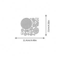 创意小熊和气球切割模具，DIY剪贴簿相册和压花模板，贺卡制作工具，卡片纸切割工艺品，礼品卡制作模板模切。 - 銀色 - 查看 7
