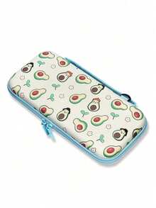 1pc Kiwi Lemon Fruit Design Carrying Case, Sweet Fruit Series Switch Storage Bag