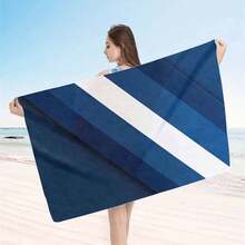 Extra Large Quick Dry, Super Absorbent, Soft Beach Towel, Suitable For Beach, Pool, Swimming, Bathing, Travel, Picnic, Camping - Navy Blue - View 17