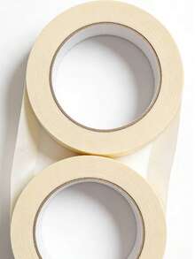 5 Rolls White High Adhesive Masking Tape, Crepe Paper Decoration, Cover Cracks, Paint Spraying, Single-Sided Masking Tape