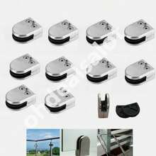 20 Pcs Glass Clamps 8-10mm Stainless Steel Bracket Clip Holder For Railing Stair - 1 - View 2