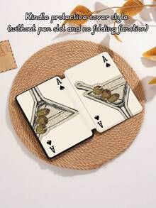 Ốp bảo vệ máy tính bảng họa tiết quân bài cocktail, tương thích với iPad 9.7/10.2/10.5/10.9/12.9/Pro 11 (thế hệ thứ 10), Galaxy Tab S6 Lite 10.4 inch, Kindle Paperwhite 2024 (thế hệ thứ 12), Kindle 2022 (thế hệ thứ 11) và Kobo Clara Color. Được thiết kế với lớp vỏ mềm chống rơi, tích hợp chức năng giá đỡ thông minh/tự động bật/tắt màn hình. - Nhiều màu - Xem 10