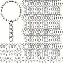 15/30/60pcs DIY Keychain Accessories Set, Includes 25mm Split Rings And Chains, Suitable For Handmade Keychain Crafts - Keychain - View 6