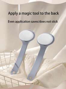 1pc Long Handle Body Lotion Applicator, Back Scrubber, Sponge Pad, Post-Bath Body Lotion Application Tool - Multicolor - View 8