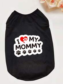 1件宠物猫咪衣服，轻便透气无袖背心，防掉毛，适合小型犬幼犬，春夏宠物服装 - 黑色 - 查看 3