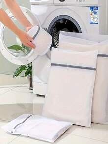 1pc Washing Machine Laundry Bag, Fine Mesh Laundry Bag, Large Lingerie Bra Bag