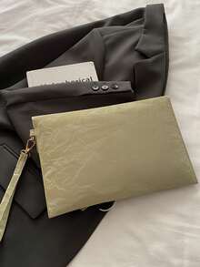 New Arrival Niche Design Fashion Envelope Clutch Bag For Women - Green - View 7