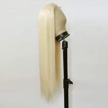 ZigZag Hair 24 Inch, 40 Inch Two Lengths Available Straight Synthetic Lace Front Wig - Pre-Plucked Natural Hairline Heat Resistant Fiber Wig - 13x4 Lace, 180% Density, Lace Front Wig - Gold - View 4