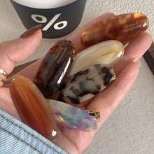 1个复古小椭圆边发夹 - 优雅合金发夹，女士防滑刘海侧夹，适合日常和派对，女士发饰，头部饰品 - 彩色 - 查看 8