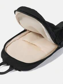 Premium Fashion Men's Sling Bag, Casual Printed Shoulder Bag, Small Coin Purse, Travel Holiday Gift, Men's Vacation Gift, Winter Outdoor Student Cycling Bag, Camping Shoulder Bag, Summer Back To School Shoulder Bag, Spring Study Supplies Wallet, College Backpack Valentine'S Day , Vintage , Valentines Gifts - Black - View 4