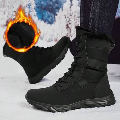 女士时尚雪地靴，保暖加厚冬季鞋，情侣百搭靴，徒步靴