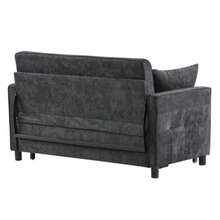 [Sofa Bed With Sleeping Function] Double Sofa, Double Sofa Bed, Adjustable Backrest, Velvet, High-Density Foam, Living Room Sofa, Sofa With Bed Function