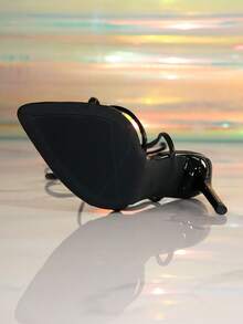 Women's Sexy Criss-Cross Strap Open Toe Stiletto High Heel Sandals - Black - View 7