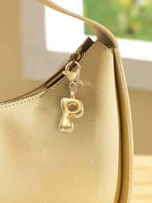 1Pc Lucky Keychain, Letters A-Z Pendant, Shiny Alloy Bag And Backpack Pendant, Perfect Gift For Birthdays And Special Occasions Keychain Ring Bag Backpack Pendant Car Pendant Gift For Women And Men, Wallet And Handbag Additions, Bag Pendant, Wallet Pendant, Lady Keychain Valentine's Day Gifts For Women: Car Keychains - Multicolor - View 6