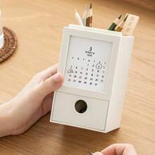 2026年学生桌面收纳盒带便签本；可爱多功能桌面日历笔筒 - 便籤日曆筆筒 - 查看 3