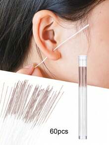 Set de cuidado de oídos de 180/120/60 piezas, incluye 60 piezas de hilo de limpieza para perforación de orejas, limpiador de perforación de orejas con palillo de limpieza, elimina olores y suciedad, apto para hombres y mujeres, previene el bloqueo, decoración del hogar para sala de estar, dormitorio, baño, artículos esenciales de viaje, regalos de boda, fiesta, cumpleaños, regalos para padres, amigos, Año Nuevo, accesorios, regalos divertidos, escuela, vuelta al colegio, viaje, artículos esenciales para el hogar, limpiador de oídos. - Multicolor - Ver 27