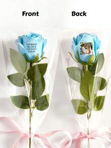 1pc Personalized Eternal Rose Gifts For Men Women, Custom Forever Flowers With Photo & Text, Romantic Valentine's Day Birthday Wedding Gifts For Him Her, Unique Personalized Gifts For Boyfriend Girlfriend, Wife Husband Anniversary, Customizable Eternal Rose Box - One Size - View 16