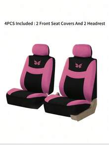 9 delar universella bilsätesöverdrag, heltäckande sätesöverdrag, framsätesöverdrag passar sedan, skåpbil, kompatibel med airbag, innehåller: 2 framsätesöverdrag, 1 ryggstödsöverdrag, 1 baksätesöverdrag, 5 nackstödsöverdrag. 4 delar: 2 framsätesöverdrag, 2 nackstödsöverdrag - Stil A - Visa 16