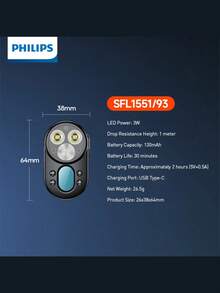 Philips SFL1551 Mini Camera Detector Flashlight - Multicolor - View 11