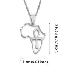 1pc Africa Map & Country Name Pendant Necklace, Suitable For Women And Men, Africa Map Jewelry, Nigeria, Ghana - Multicolor - View 41