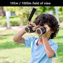 3x25 Tricolor Theater Binoculars (Red, White, Black) | Portable Glasses For Children (Opera And Concert) | Cute Mini Binoculars, Ideal Gift For Children, Shows And Sightseeing While Traveling - Black - View 6