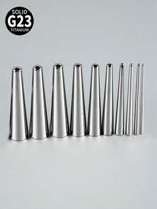 1件装 G23 钛合金凹形扩耳器 耳廓扩张器 专业插入针 穿刺饰品