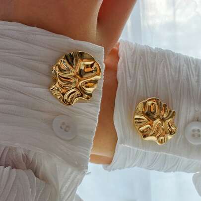 1pc/2pcs Shirt Diamond Cufflinks Vintage Cuff Buttons Clothing Accessories Gift, Valentine's Day Party Decoration