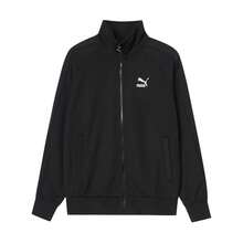 Puma Couple's Classic Zip-Up Sports Jacket, Knit Stand Collar, Unisex, Spring/Autumn - Black - View 1