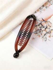 1/2/4 Pcs 4.3 Inch Curly Amber Banana Hair Scrunchies, French Elegant High Crown Hair Clips, Twist Hair Clips, Banana Hair Clips, Women Hair Accessories, Hair Styling Tools, Beauty Supplies