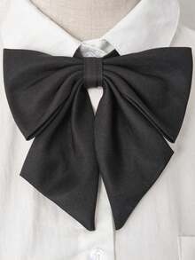 1pc Women's Solid Color Casual Versatile Bow Tie, School Style JK Accessory, Waitress Uniform Bow Tie, Women's Neck Accessory - Multicolor - View 7