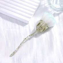 Nail Polish Dust Brush, Soft Bristle Brush, Flower-Shaped Nail Buffing Dust Brush, Transparent Pink, Green, And Blue Blush, Loose Powder, And Highlighter Brushes Are All Makeup Brushes. - Multicolor - View 14