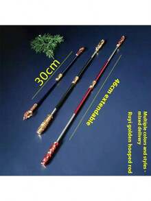 1件 荣耀之王孙悟空金箍棒，美猴王如意棒，地狱火玩具兵器，生日/圣诞节/节日礼物，完美礼物 - 彩色 - 查看 5