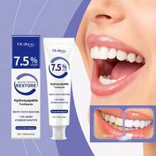 Pasta dental con hidroxiapatita (3 unidades): protección avanzada del esmalte, fortalecimiento dental, aliento fresco, limpieza profunda y cuidado dental. - Pasta dentífrica - Ver 2