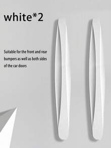 1 Pair Car Front & Rear Bumper Anti-Collision Strips, Bumper Lip Body Anti-Scratch Anti-Friction Widened Protective Adhesive Strips - A - View 13